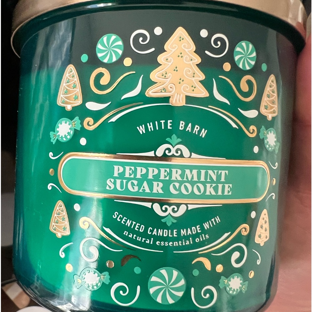 Peppermint cookie candle 3 wick candle